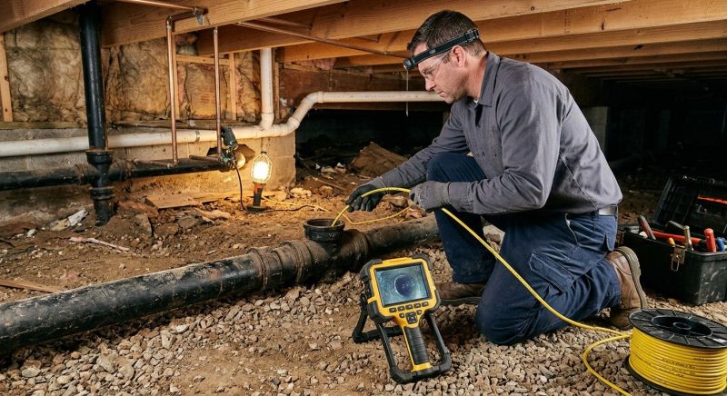 Drain Line Inspection in Charlotte, NC